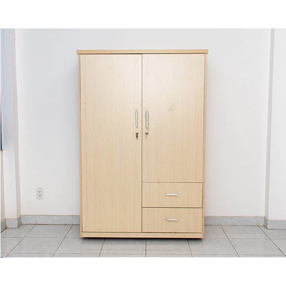 Tủ áo gỗ MDF 2 cánh trơn_1,2m_màu 195